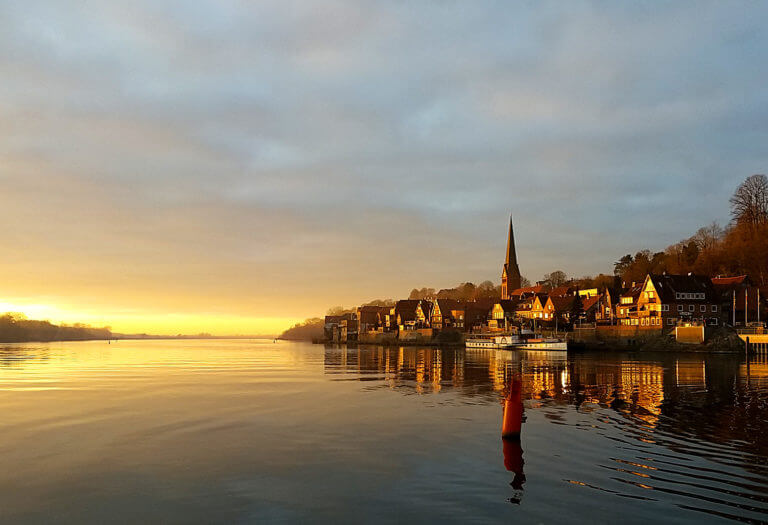 Malerischer Blick auf Lauenburg/Elbe