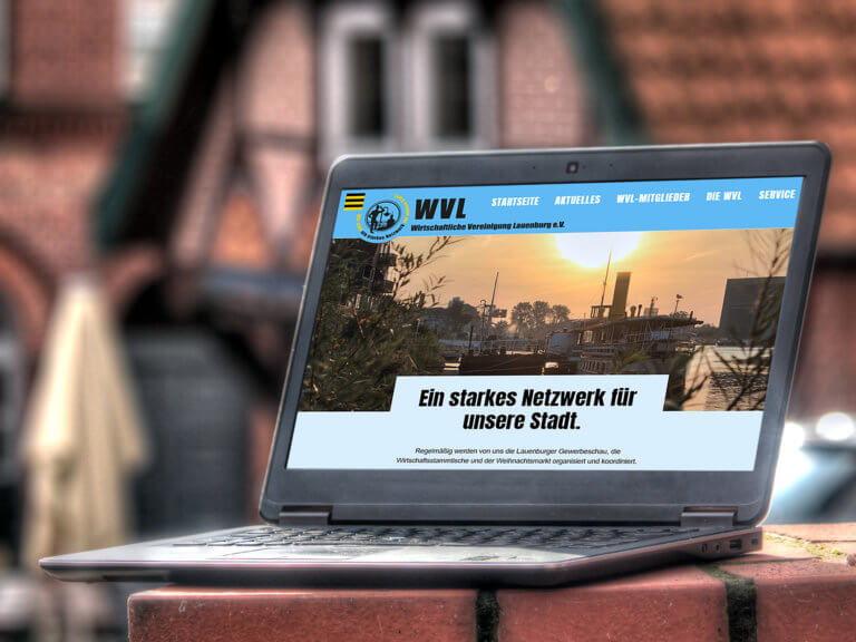 Webauftritt der Wirtschaftlichen Vereinigung Lauenburg